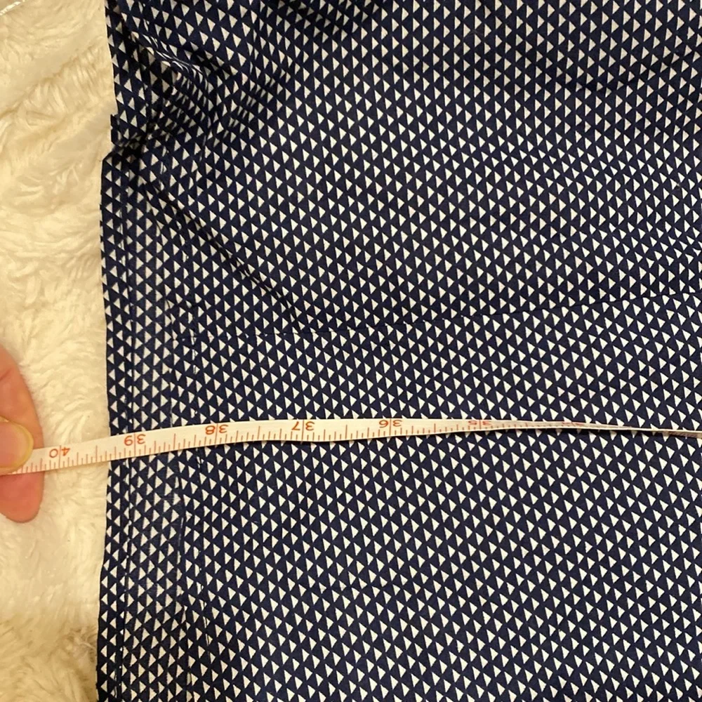 J Crew blue and white spaghetti strips summer dress with lining size 16.